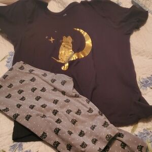 Girls Halloween cat outfit